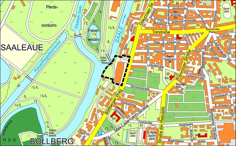 Bebauungsplan Nr 208 Wohn und Geschäftsquartier Böllberger Weg