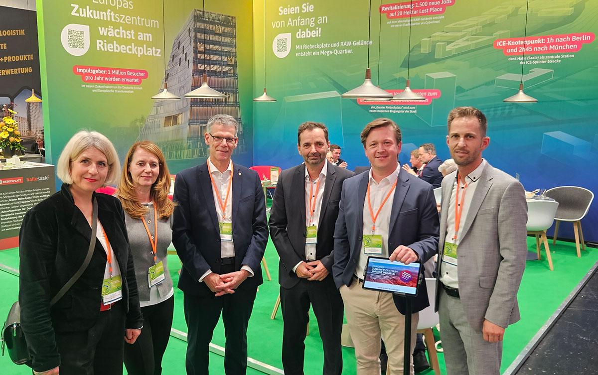 Das EXPO-REAL-Team von Stadt und EVG