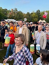 Oberbürgermeister beim Laternenumzug