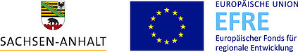 Signet des Landes Sachsen-Anhalt zum Europäischen Fonds für regionale Entwicklung