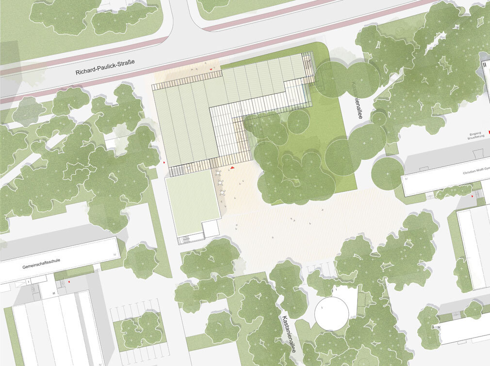 Campus Neustadt - Lageplan ohne Beschriftung