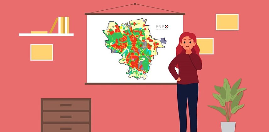 Was ist ein Flächennutzungsplan? Hier geht es weiter zu einem kleinen Erklärfilm...