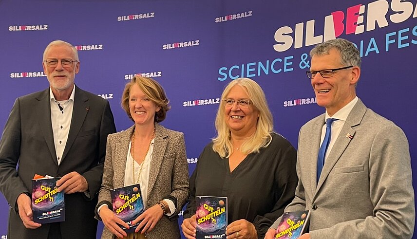 Rainer Robra, Donata von Perfall, Jana Brandt, Egbert Geier beim Pressegespräch zum Silbersalz-Festival 2024
