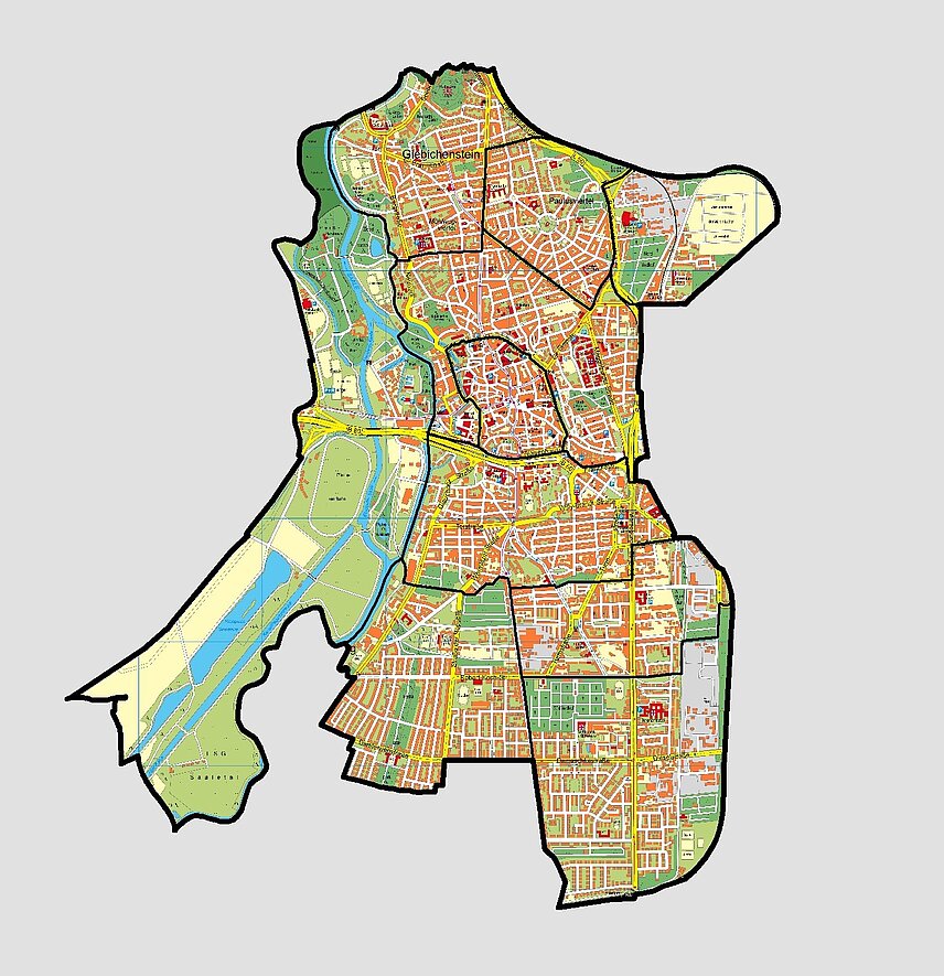 Karte vom Teilraum Innere Stadt