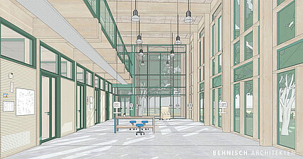 Campus Neustadt - Visualisierung Werkhalle