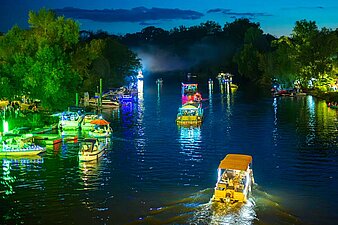 Bootskorso Leuchtende Boote