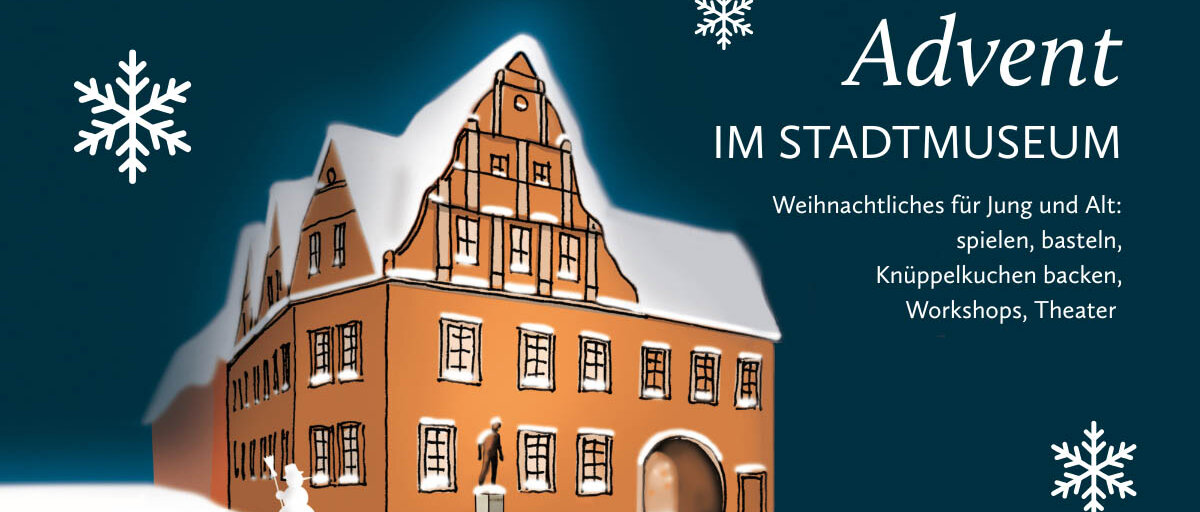 grafische Darstellung des Stadtmuseums im Schnee