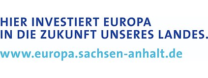 Signet des Landes Sachsen-Anhalt zu Investitionen in die Zukunft unseres Landes