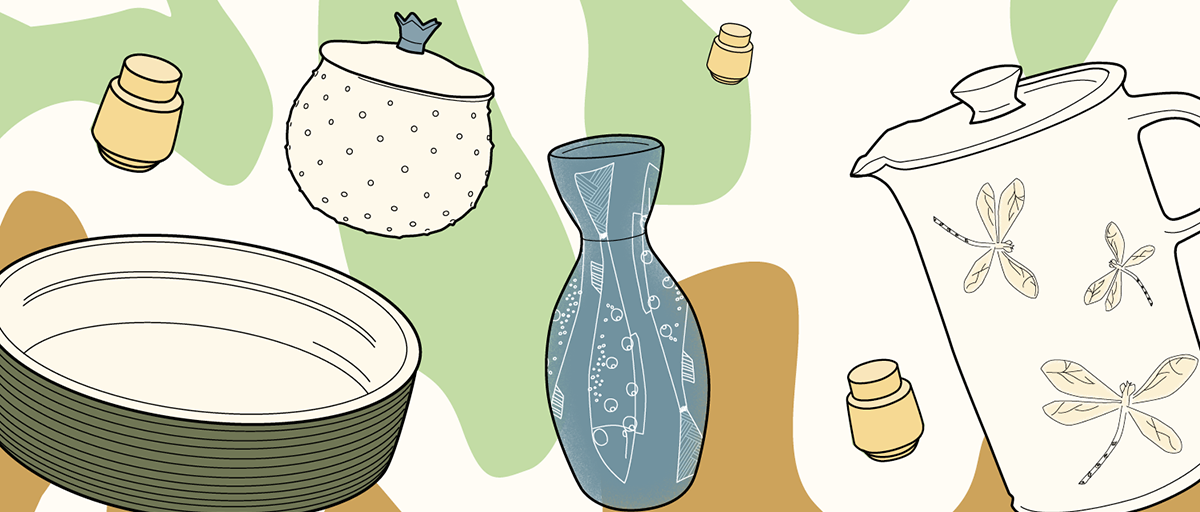 Töpfermarktmotiv grafisch 2025