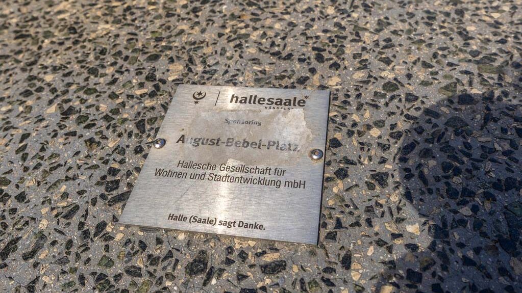 Sponsorentafel Brunnen August-Bebel-Platz