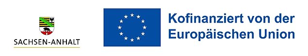 Logo-Signetpaar des Landes Sachsen-Anhalt und der Europäischen Union in Kofinanzierung