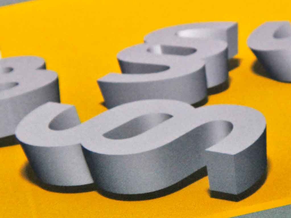 Graue Paragraphenzeichen auf gelbem Grund